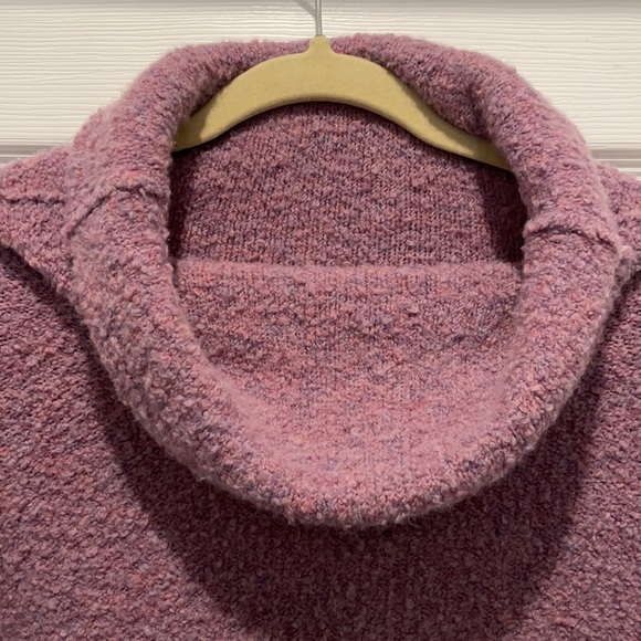 Free People Stormy fuzzy cowl sweater purple | M - Picture 2 of 5